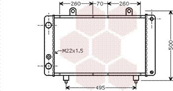 Van Wezel 40002319 - Radiator, engine cooling autospares.lv