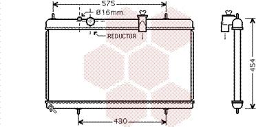 Van Wezel 40002256 - Radiator, engine cooling autospares.lv