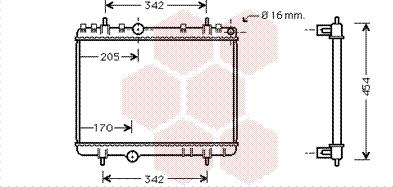 Van Wezel 40002265 - Radiator, engine cooling autospares.lv