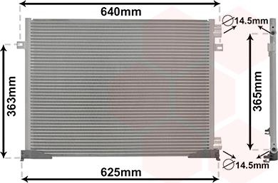 Van Wezel 43005339 - Condenser, air conditioning autospares.lv