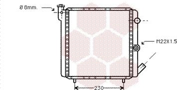 Van Wezel 43002016 - Radiator, engine cooling autospares.lv