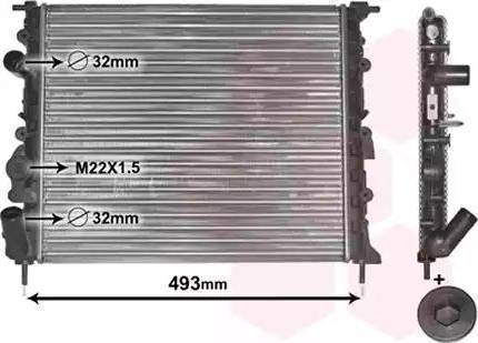 TEMPEST TP.15.63.9371 - Radiator, engine cooling autospares.lv