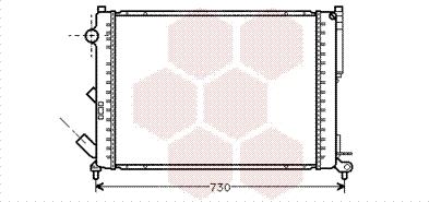 Van Wezel 43002301 - Radiator, engine cooling autospares.lv