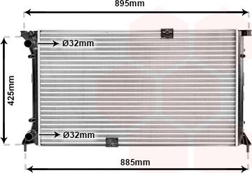 Van Wezel 43002313 - Radiator, engine cooling autospares.lv