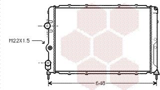 Van Wezel 43002203 - Radiator, engine cooling autospares.lv