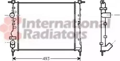 Van Wezel 43002218 - Radiator, engine cooling autospares.lv