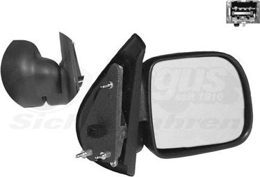 Van Wezel 4310808 - Outside Mirror autospares.lv