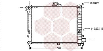 Van Wezel 47002005 - Radiator, engine cooling autospares.lv