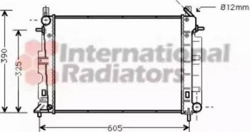 Van Wezel 47002025 - Radiator, engine cooling autospares.lv