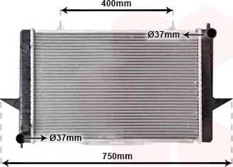 Van Wezel 59002064 - Radiator, engine cooling autospares.lv