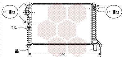 Van Wezel 59002060 - Radiator, engine cooling autospares.lv