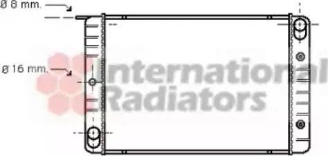 Van Wezel 59002014 - Radiator, engine cooling autospares.lv