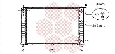 Van Wezel 59002088 - Radiator, engine cooling autospares.lv