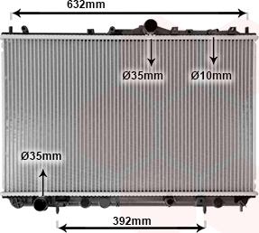 Van Wezel 59002124 - Radiator, engine cooling autospares.lv