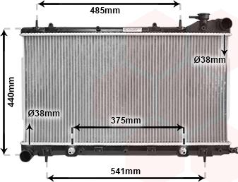 Van Wezel 51002049 - Radiator, engine cooling autospares.lv