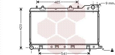 Van Wezel 51002047 - Radiator, engine cooling autospares.lv