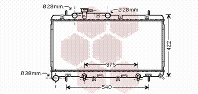 Van Wezel 51002059 - Radiator, engine cooling autospares.lv