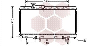 Van Wezel 51002053 - Radiator, engine cooling autospares.lv