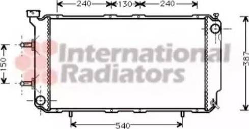 Van Wezel 51002018 - Radiator, engine cooling autospares.lv