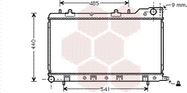 Van Wezel 51002071 - Radiator, engine cooling autospares.lv