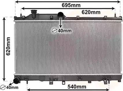 KOYORAD PL092885 - Radiator, engine cooling autospares.lv