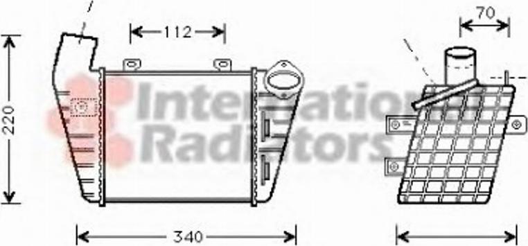 Van Wezel 58004127 - Intercooler, charger autospares.lv