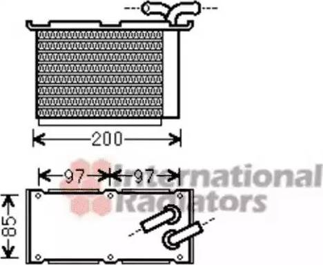 Van Wezel 58004305 - Intercooler, charger autospares.lv