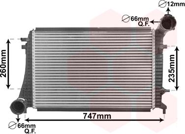 Van Wezel 58004268 - Intercooler, charger autospares.lv