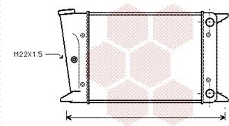 Van Wezel 58002044 - Radiator, engine cooling autospares.lv