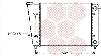 Van Wezel 58002059 - Radiator, engine cooling autospares.lv