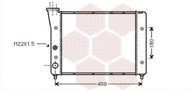 Van Wezel 58002083 - Radiator, engine cooling autospares.lv