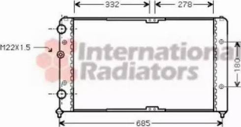 TEMPEST TP.15.65.290 - Radiator, engine cooling autospares.lv