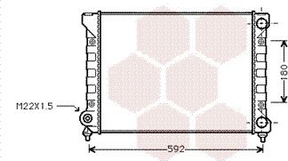 Van Wezel 58002111 - Radiator, engine cooling autospares.lv