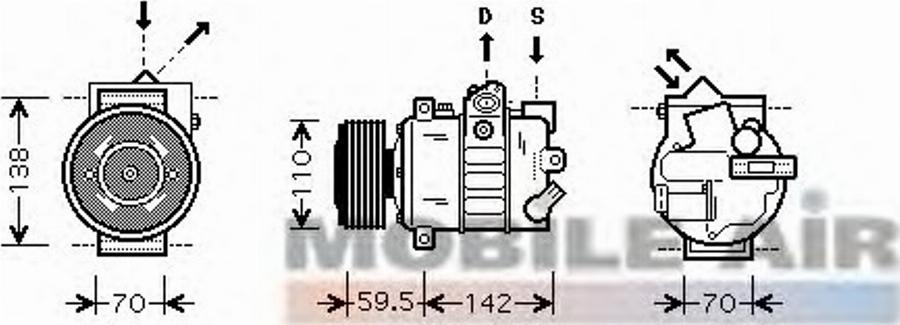 Van Wezel 58 00 K220 - Magnetic Clutch, air conditioner compressor autospares.lv