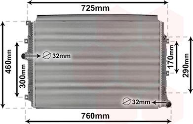 Van Wezel 58012704 - Radiator, engine cooling autospares.lv