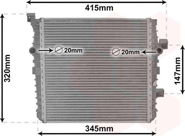 Van Wezel 58012719 - Radiator, engine cooling autospares.lv