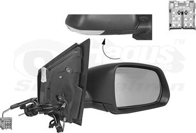 Van Wezel 5828804 - Outside Mirror autospares.lv