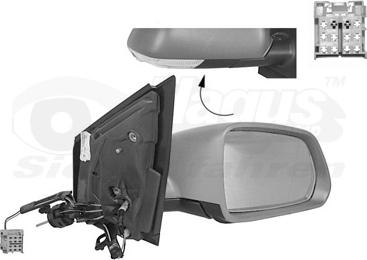 Van Wezel 5828814 - Outside Mirror autospares.lv