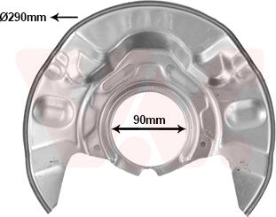 Van Wezel 5393371 - Splash Panel, guard, brake disc autospares.lv