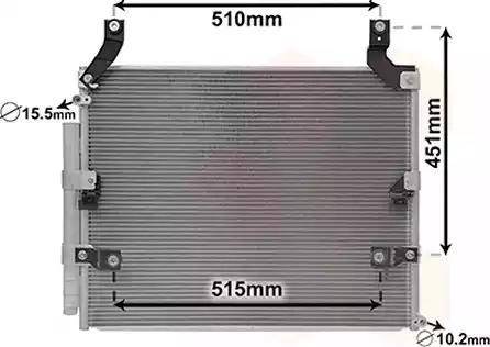 KOYORAD CD010555 - Condenser, air conditioning autospares.lv