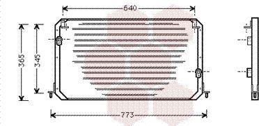 Van Wezel 53005192 - Condenser, air conditioning autospares.lv