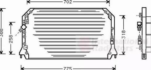 Van Wezel 53005253 - Condenser, air conditioning autospares.lv