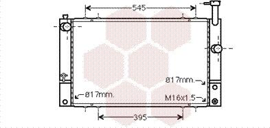 Van Wezel 53002494 - Radiator, engine cooling autospares.lv