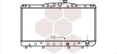 Van Wezel 53002030 - Radiator, engine cooling autospares.lv