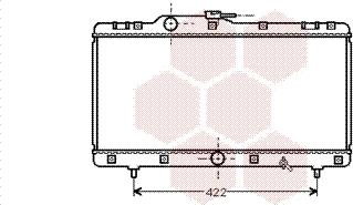 Van Wezel 53002149 - Radiator, engine cooling autospares.lv