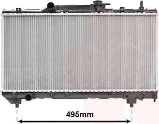 Van Wezel 53002141 - Radiator, engine cooling autospares.lv