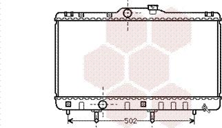 Van Wezel 53002148 - Radiator, engine cooling autospares.lv