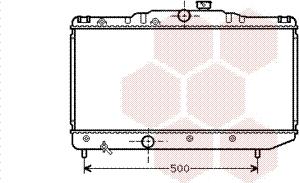 Van Wezel 53002155 - Radiator, engine cooling autospares.lv