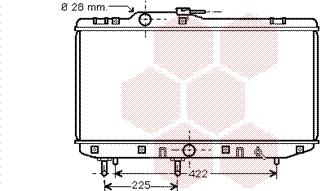 Van Wezel 53002151 - Radiator, engine cooling autospares.lv