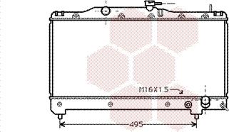 Van Wezel 53002163 - Radiator, engine cooling autospares.lv